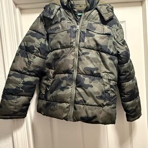 Faded Glory Camouflage Puffer Jacket for Kids